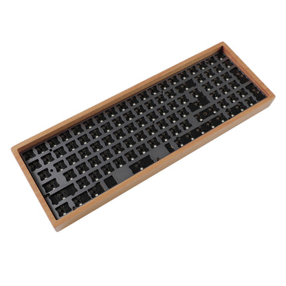 YMDK NYM96 Pro Fully Programmable Hotswap RGB PCB Walnut Beech Case Wood Support ANSI DIY Kit(RGB South Facing Kit)