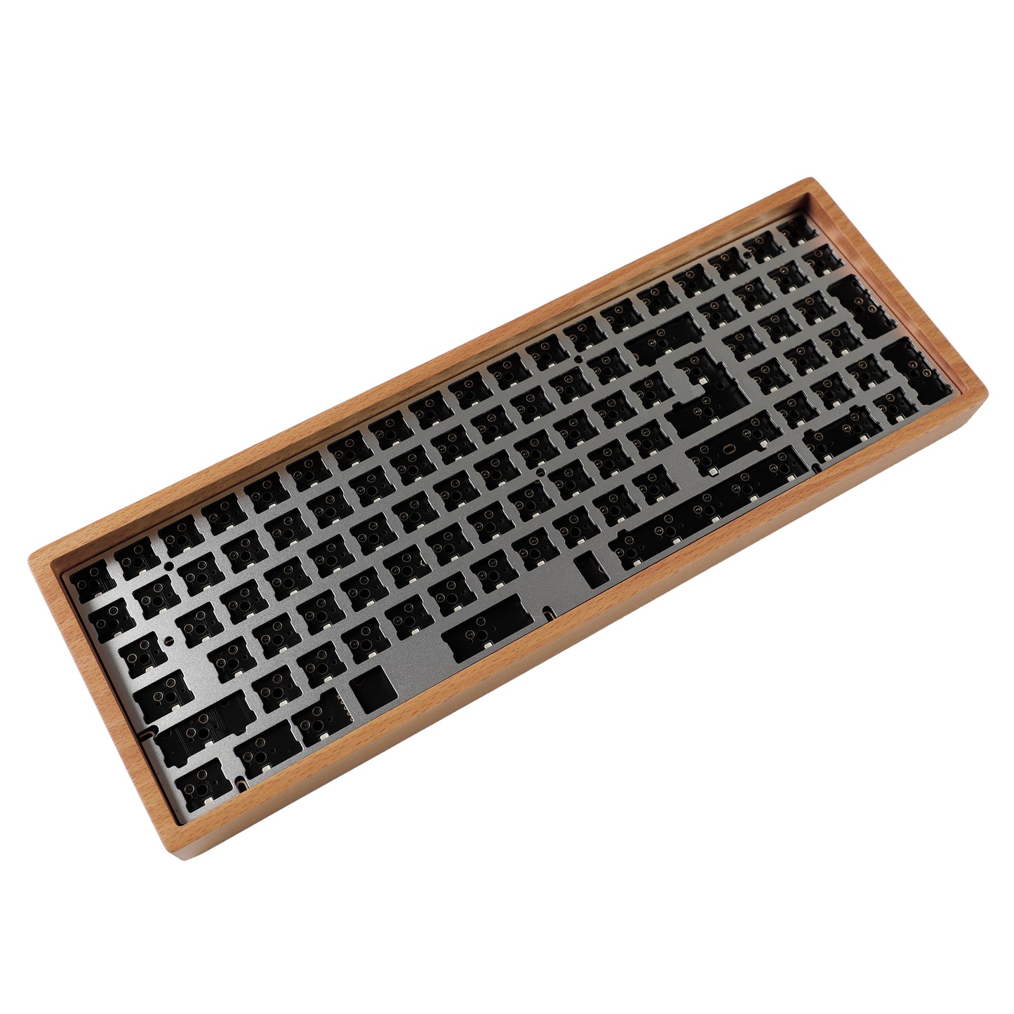 YMDK NYM96 Pro Fully Programmable Hotswap RGB PCB Walnut Beech Case Wood Support ANSI DIY Kit(RGB South Facing Kit)