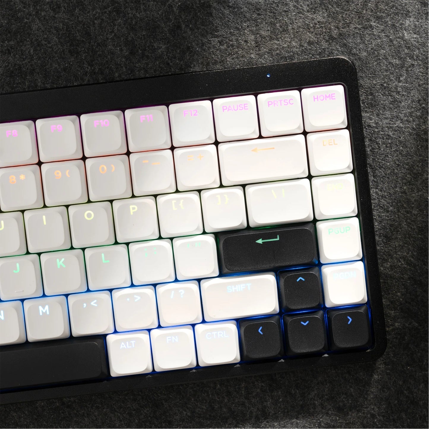 YMDK Ultra-slim Low Profile Keycaps 127 Keys Dye-Sub JWA Profile Backlit Shine Through Keycap for nuphy keychron 61/68/87/98/104/108 MX Ultra-Slim Keyboard