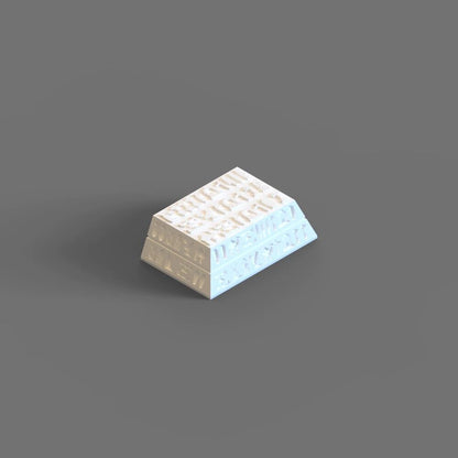 YMDK Egyptian White Personalized Keycaps Creative Resin for MX Switches Mechanical Keyboard