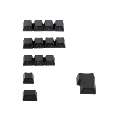 YMDK 125 Laser-Etched Dolch Keycaps (Side Printed Support UK Italian Spain De ISO)