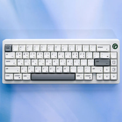 YMDK 139 Mac Keycaps Cherry XDA v2 Profile Normcore Style Gray White Dye Sub PBT White For 104 TKL 60% 96 84 68 64 MX Switches Keyboard