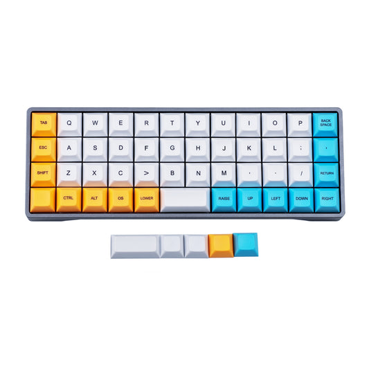 YMDK 58 Mixed Colors Keycaps(Dye Sub DSA Profile 1.4mm Thickness PBT/AMJ40 Niu40 YMD-40% Using)