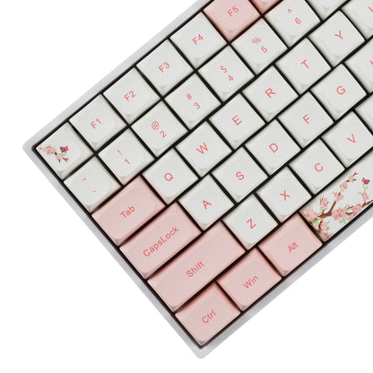YMDK Blossom Theme 132 Keycaps (Dye Sub ZDA Profile 1.55m)