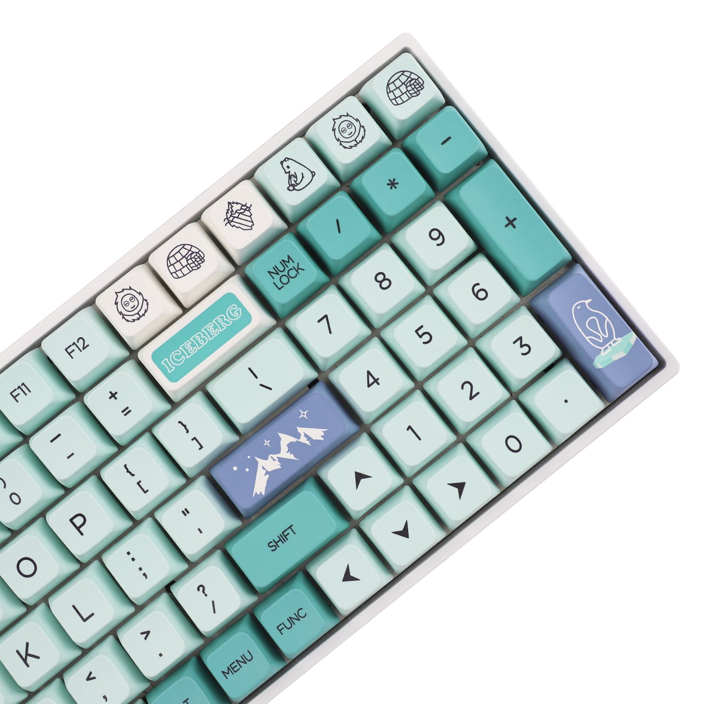 YMDK Iceberg 146 Keycaps(Dye Sub MDA Profile 1.55mm)
