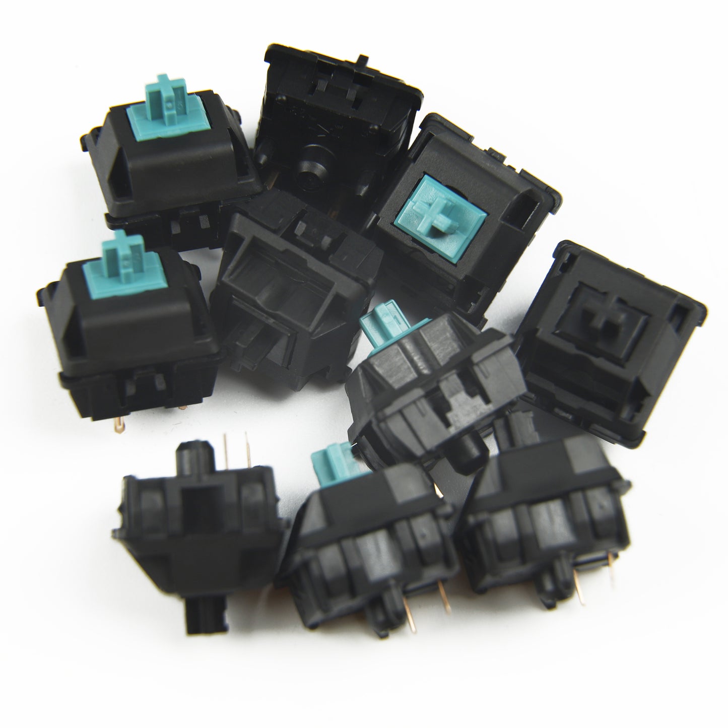 JWK C v2 Black Blue(Lubed Tactile Clicky 5 Pin Switches)