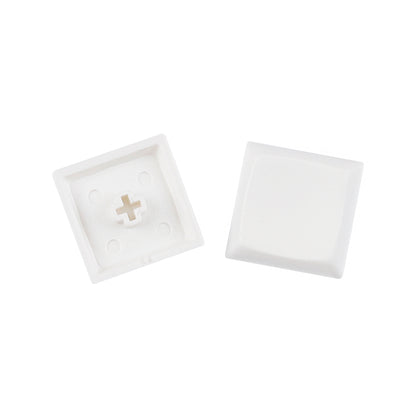 YMDK Square Round 1u Low Profile Blank Black White Keycaps PBT Material DIY for Kailh Choc 1350/1353 Switch Mechanical Keyboard