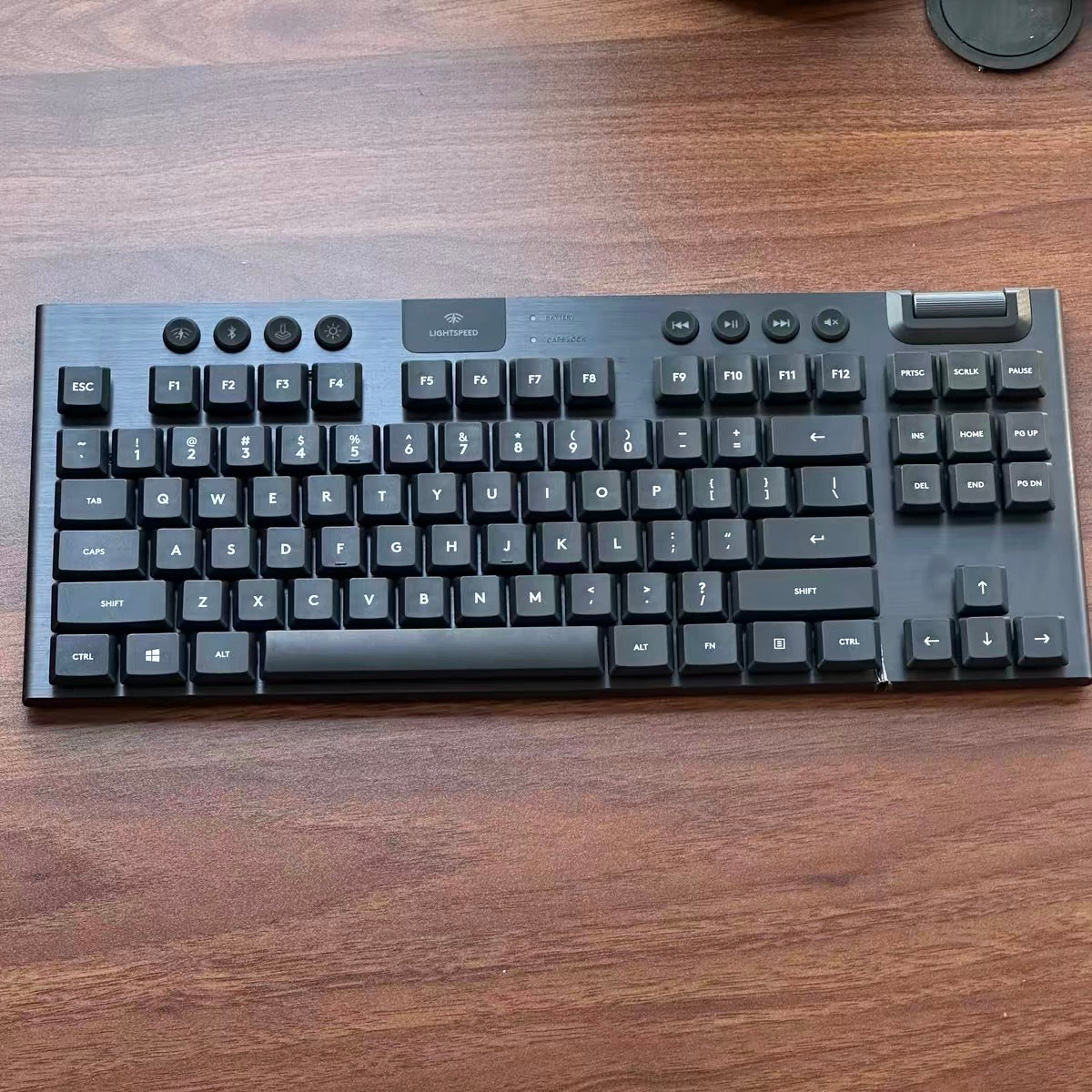 YMDK PBT Matte Black Low Profile Keycaps for Logitech G915X / G515 Mechanical Keyboard