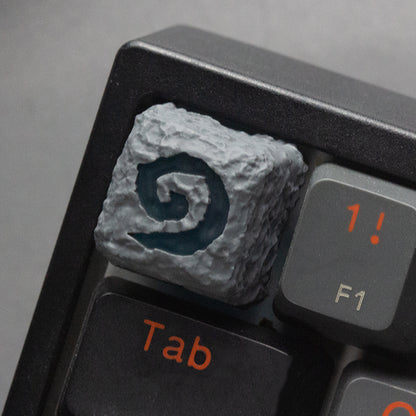 YMDK Hearthstone Legend Personalized Keycaps Novel Shine Through Resin R4 for Mechanical Keyboard