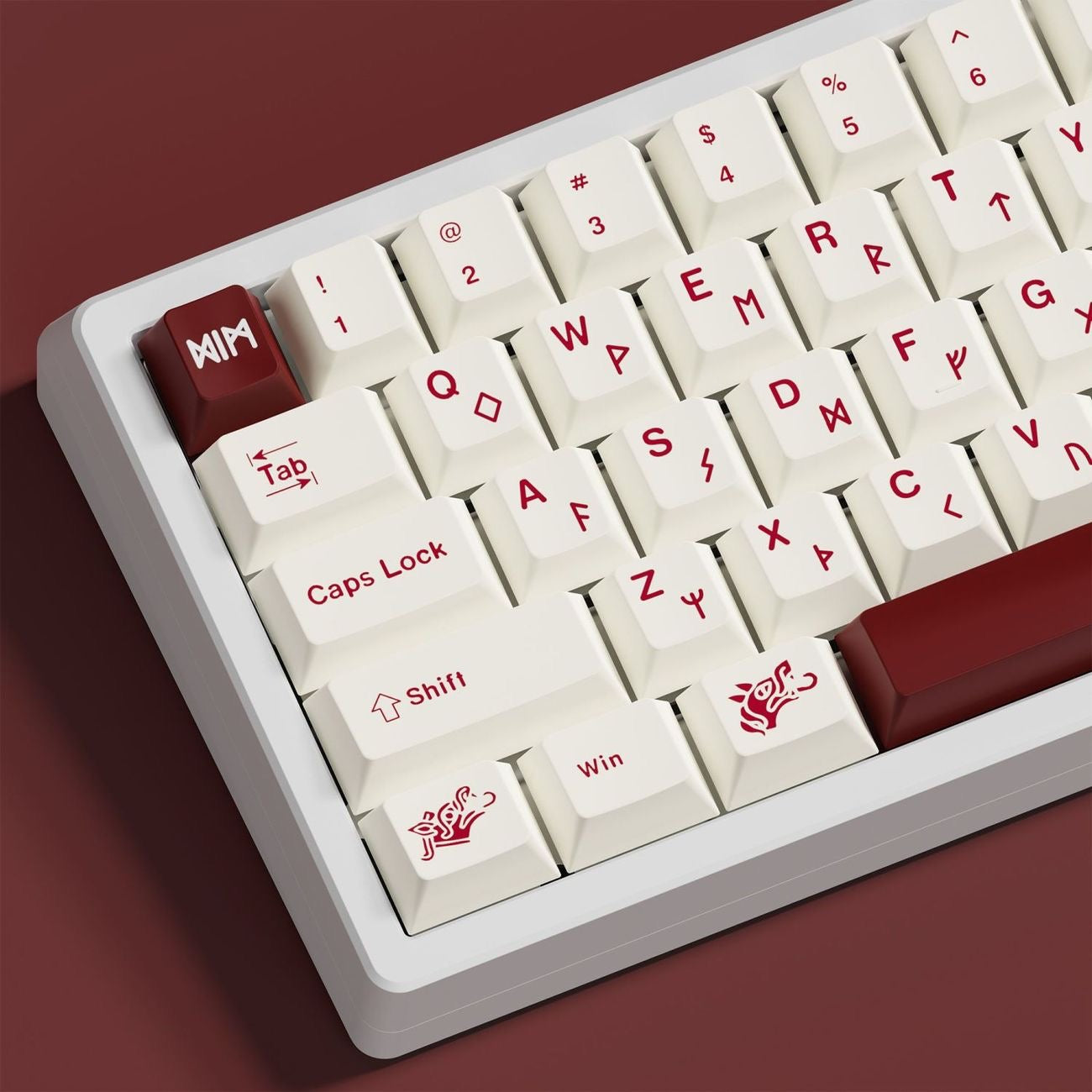 Blood Sacrifice Theme 125 keys Keycaps Cherry Profile PBT Dye Sub Top Print Keycap for 61/64/75/87/98/104/108 MX Gaming Mechanical keyboard