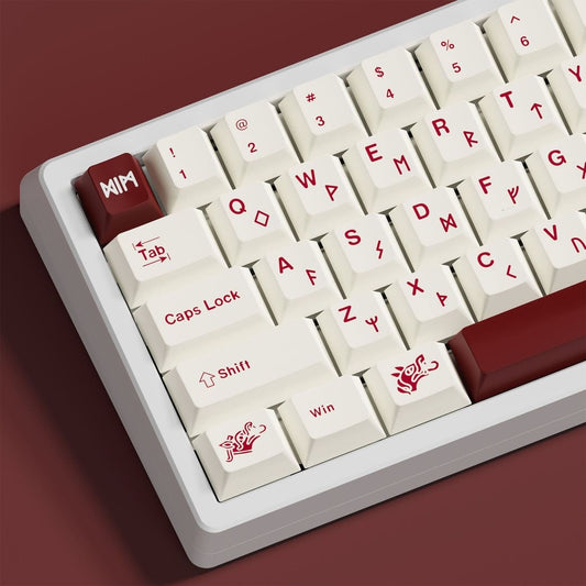 Blood Sacrifice Theme 125 keys Keycaps Cherry Profile PBT Dye Sub Top Print Keycap for 61/64/75/87/98/104/108 MX Gaming Mechanical keyboard