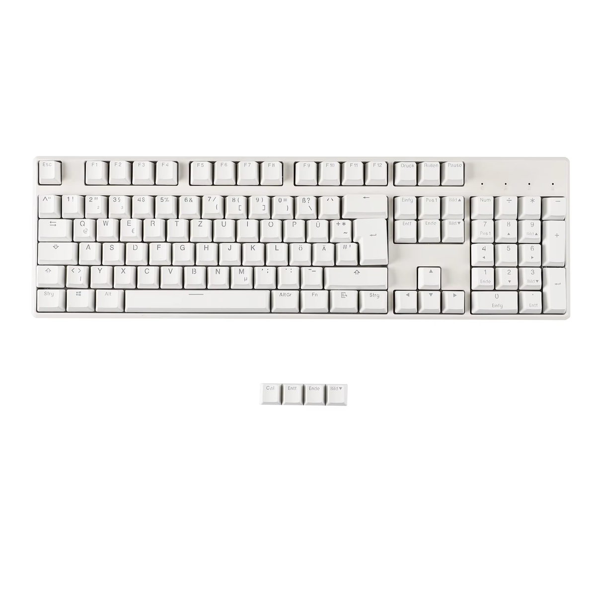 YMDK 105 German ISO Double Shot PBT Shine Through OEM Profile Keycap set Suitable For Cherry MX Switches Mechanical Keyboard