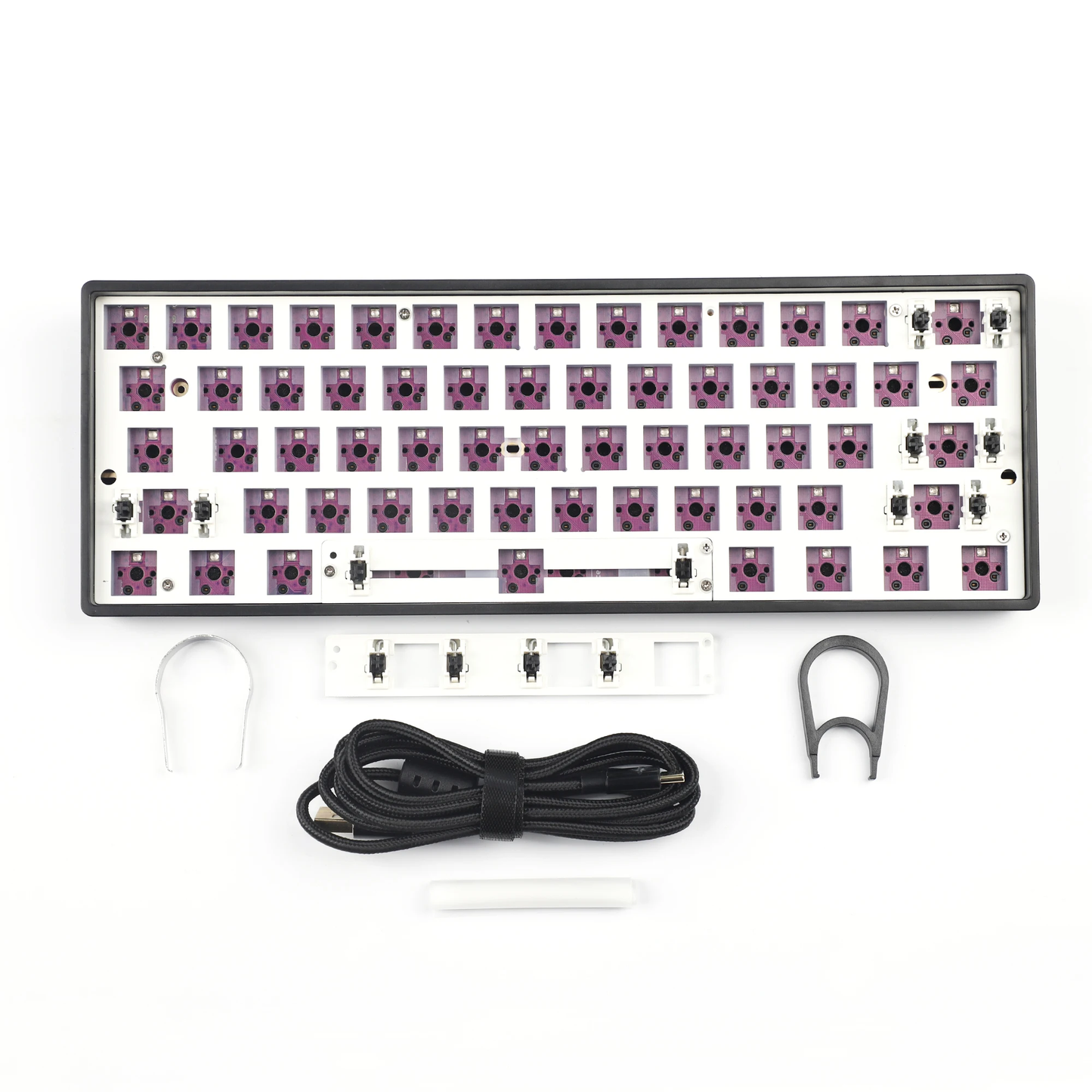 GK61 V3 Gasket Lite Plastic Kit(RGB Hotswap PCB/Wired Programmable)
