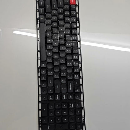 Black PBT Low Profile Keycaps, Key Caps Low Profile Cross Stem Compatible with Keychron K1 K3 Low Profile Mechanical Keyboard