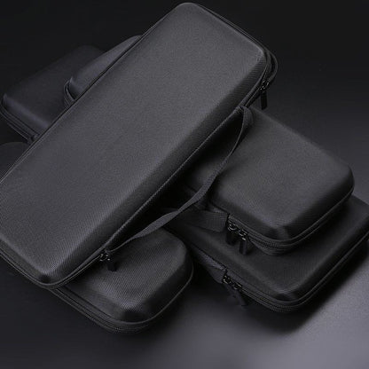 YMDK Black Oxford Hard‑Shell Keyboard Case, Shock‑Absorbent Waterproof Mechanical Keyboard Storage Bag for Mechanical Keyboard