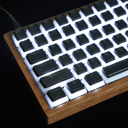 Pudding 156 Backlit Keycaps(OEM Profile Double Shot/Corsair Razer Ducky SF KBD75 Tada68 Using)