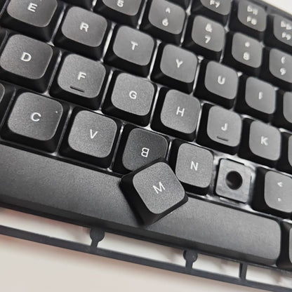 Black PBT Low Profile Keycaps, Key Caps Low Profile Cross Stem Compatible with Keychron K1 K3 Low Profile Mechanical Keyboard