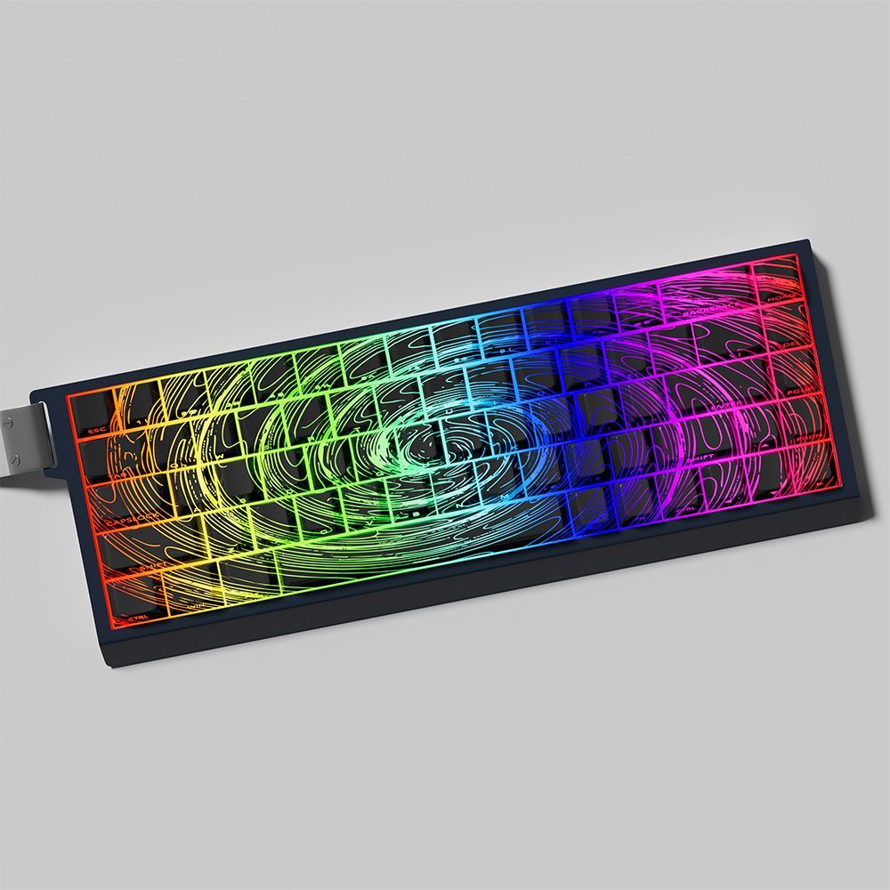 YMDK Lightning 140 Key Keycaps Side-lit PBT+PC Cherry Profile Five-sided Dye Sub Shine Through Custom Keycap for MX Mechanical Keyboard 61/64/68/84/87/100/104/108 Layout