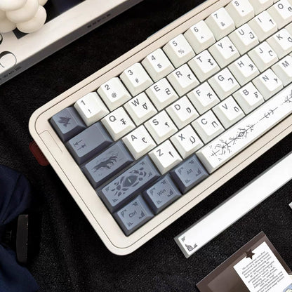 YMDK 143 key Occult Mysticism Theme Keycaps PBT Cherry Profile Five-sided Dye Sub Custom Keycap for 61/68/75/87/98/104/108 MX Mechanical Keyboard