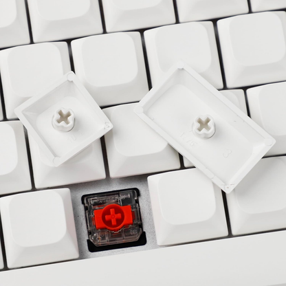 YMDK Ultra-Slim Style Blank Mx Low Profile Dye Sub PBT Keycaps for Mx 61 64 68 75 84 87 96 108 Layout Mechanical Keyboard