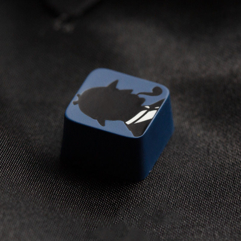 YMDK 1pcs Blue Gentleman 1u Personalized Keycaps Cool Creative Resin Custom Keycap for MX Mechanical Keyboard Esc