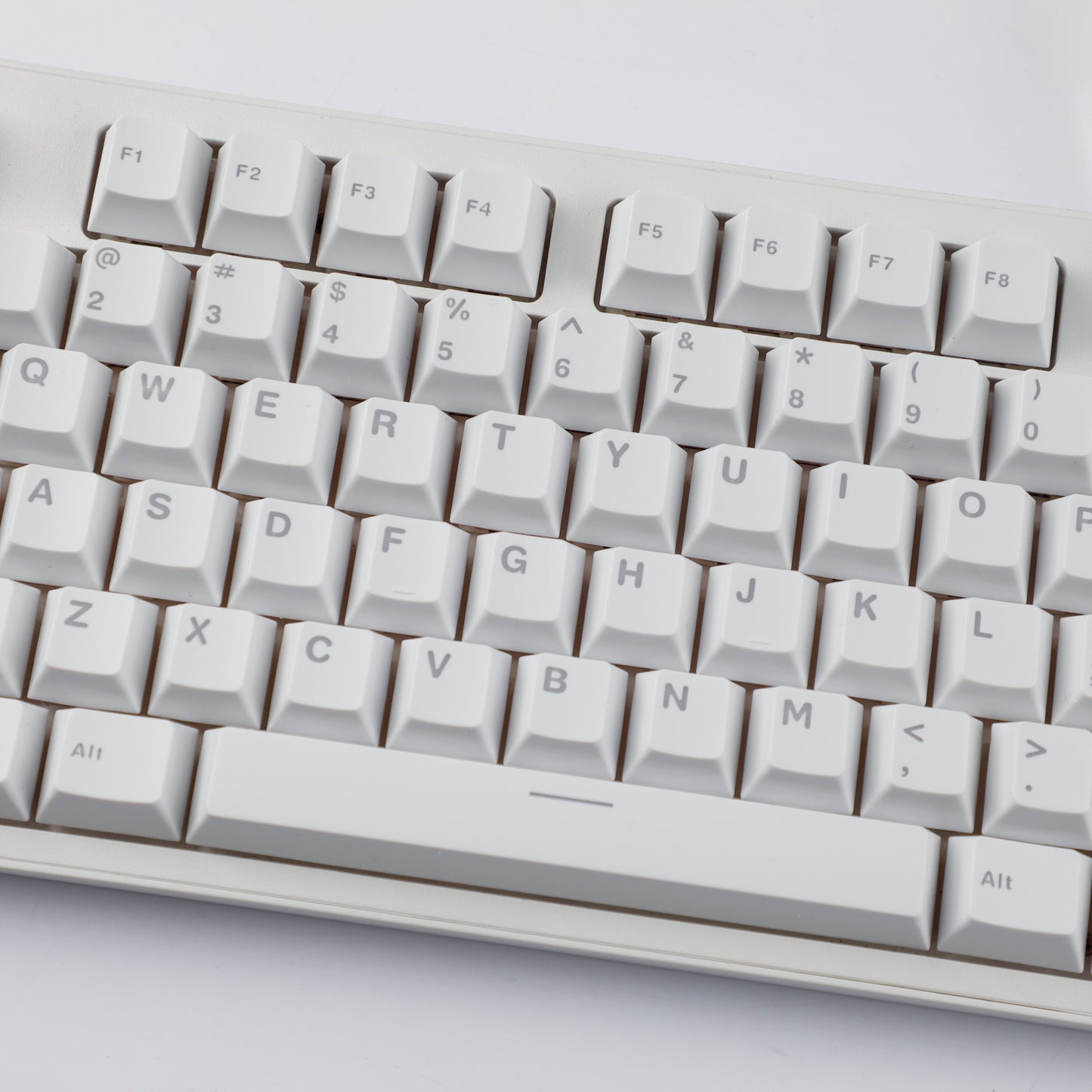 YMDK Black White Cherry Profile PBT Double Shot 104 108 Top Print Shine Through Translucent Backlit keycap