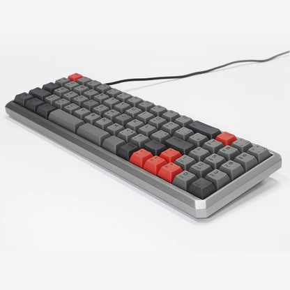 YMDK Dye Sub PBT Top Print 61 64 73 Keys Light Black Gray Red Pink White Similar To XDA Profile Keycap Set For GK73 GK73S