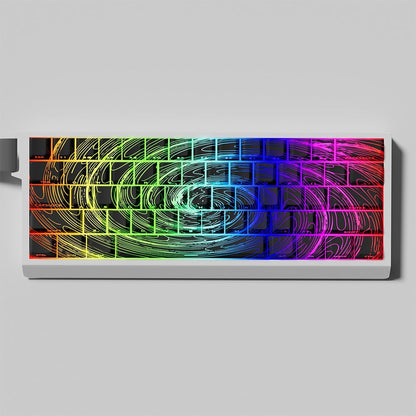 YMDK Lightning 140 Key Keycaps Side-lit PBT+PC Cherry Profile Five-sided Dye Sub Shine Through Custom Keycap for MX Mechanical Keyboard 61/64/68/84/87/100/104/108 Layout