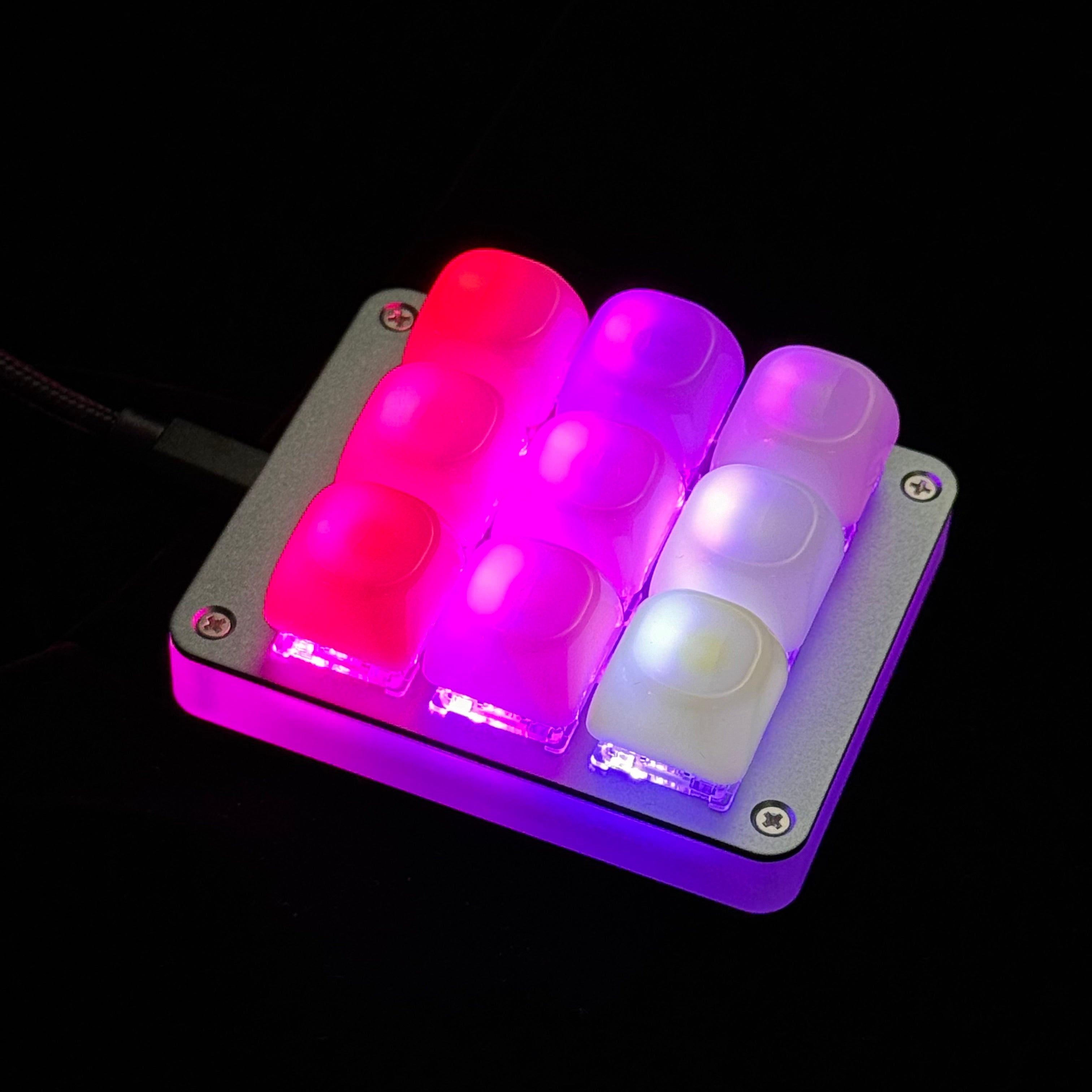YMD-9 Aluminum And Acrylic Numpad (QMK VIA RGB Hotswap Supported