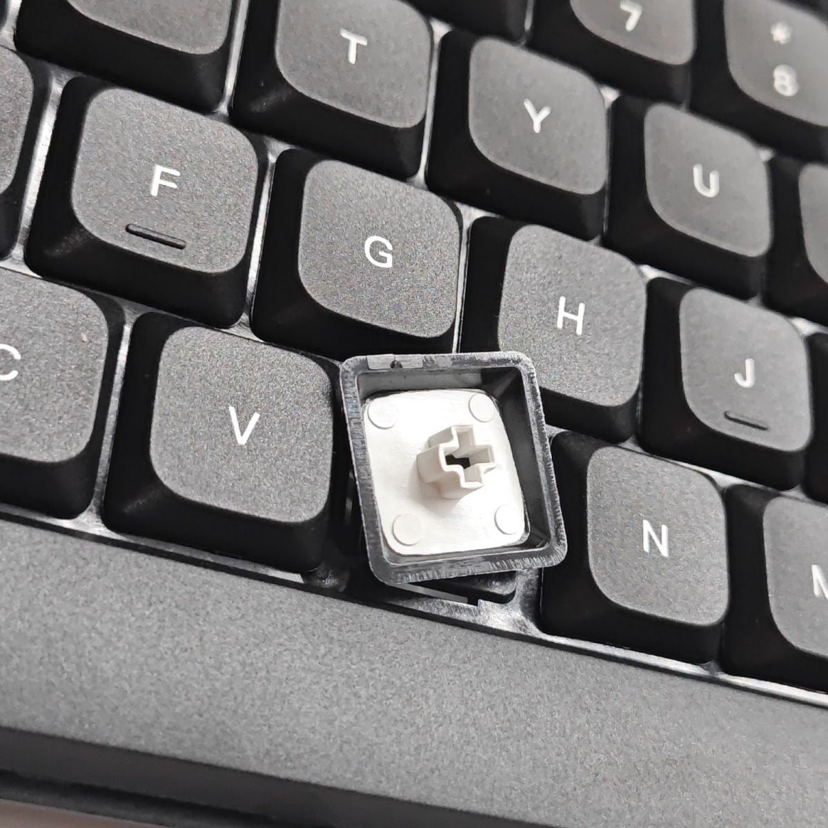 Black PBT Low Profile Keycaps, Key Caps Low Profile Cross Stem Compatible with Keychron K1 K3 Low Profile Mechanical Keyboard