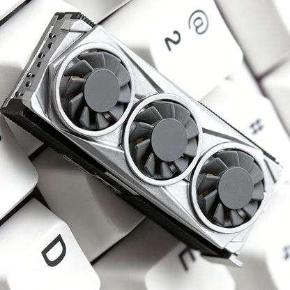 YMDK 1pcs Tri‑Fan Graphics Card Shape Keycaps 2.25u Enter Personalized Artisan Resin Keycap For MX Mechanical Keyboards