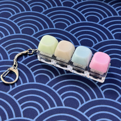 YMDK  Switch Tester Kit, Transparent PC Frame with Jelly Custom Keycaps, Portable Keychain MX Switch Sampler