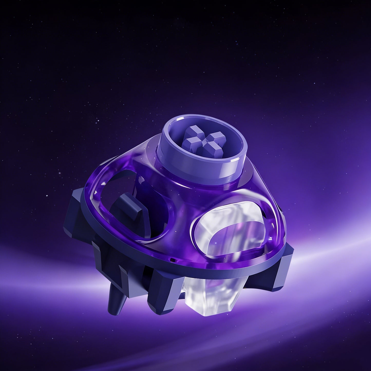 UFO Magnetic Switch Deep Clacky Sound Hot Swap 40gf Magnetic Linear Switches for Keyboard Hall Effect Keyboard RGB