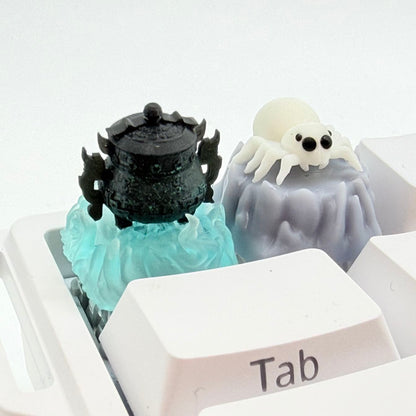 Xutian Ding Backlit Artisan Keycap, Han Li Palm Heaven Bottle 3D Custom Keycap, Creative Stereo Resin Keycap for MX Mechanical Keyboard
