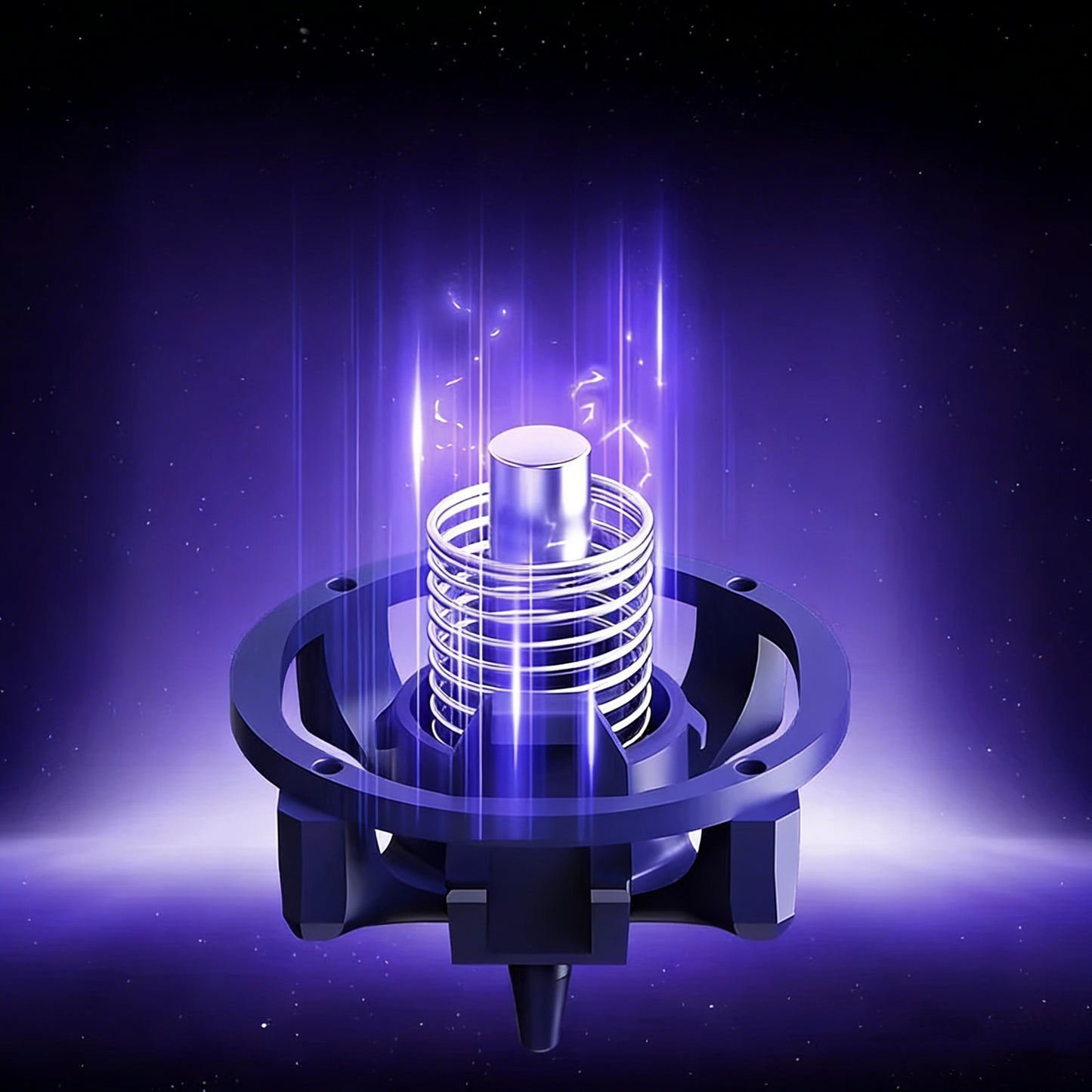 UFO Magnetic Switch Deep Clacky Sound Hot Swap 40gf Magnetic Linear Switches for Keyboard Hall Effect Keyboard RGB