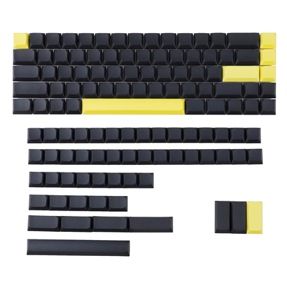 YMDK Ultra-Slim Style Blank Mx Low Profile Dye Sub PBT Keycaps for Mx 61 64 68 75 84 87 96 108 Layout Mechanical Keyboard