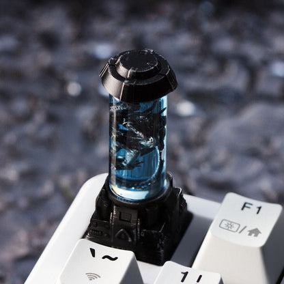 YMDK Science Fiction Specimen Bionic Liquid Tank 1pcs Cool Personalized Keycap for for MX Mechanical Keyboards