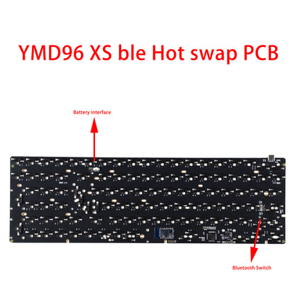 YMD96XS Ble Bluetooth Wireless Version Keyboard 96 Wood Kit(Standard ANSI ISO QMK Via Hotswap 96 Kit)