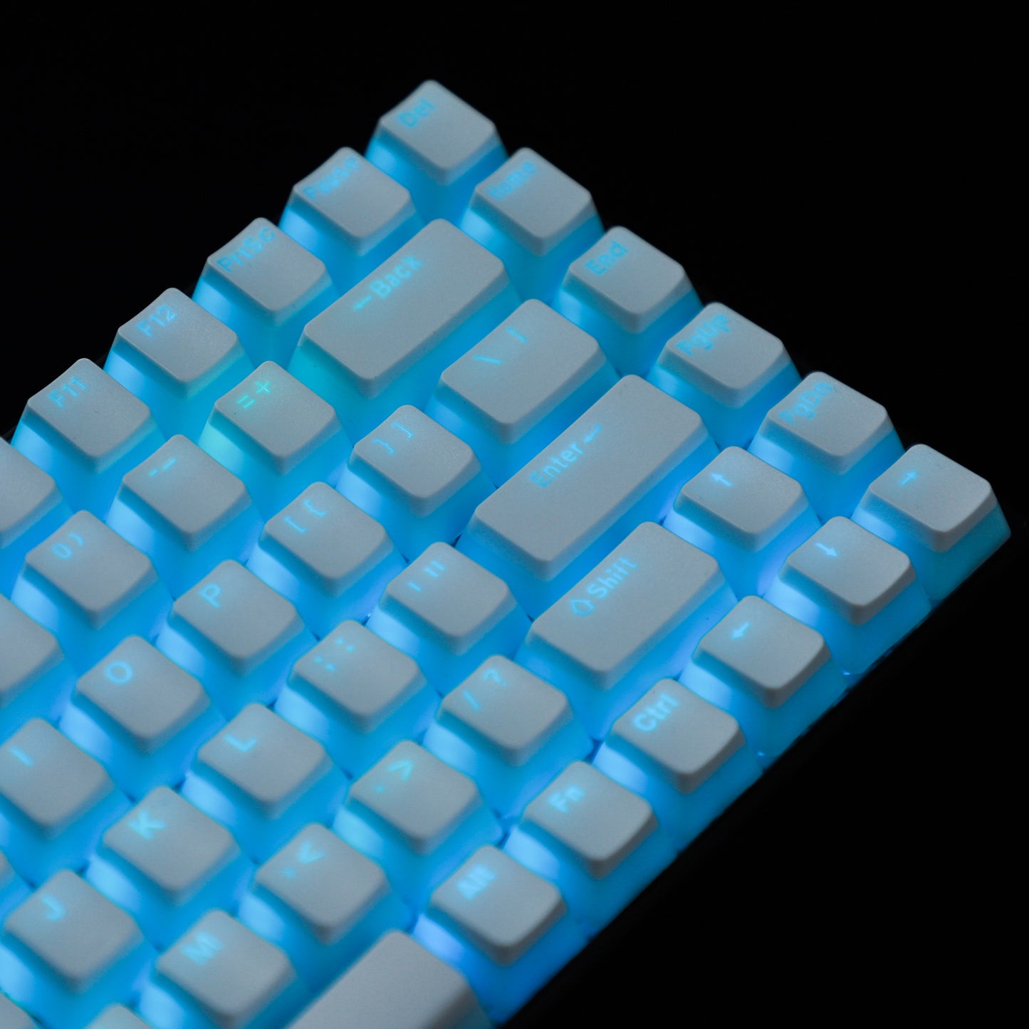 Pudding 156 Backlit Keycaps(OEM Profile Double Shot/Corsair Razer Ducky SF KBD75 Tada68 Using)