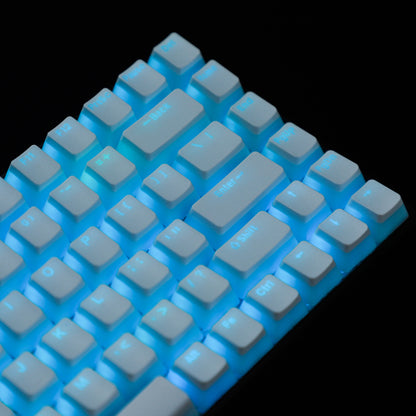 Pudding 156 Backlit Keycaps(OEM Profile Double Shot/Corsair Razer Ducky SF KBD75 Tada68 Using)