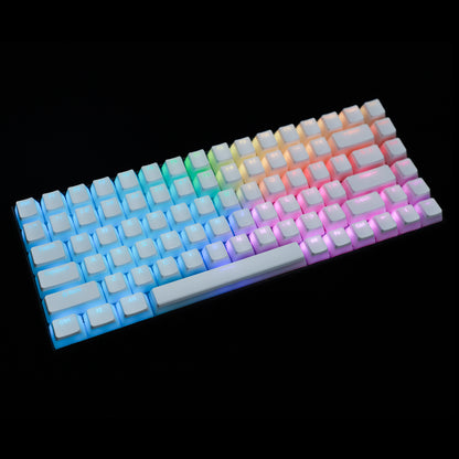 Pudding 156 Backlit Keycaps(OEM Profile Double Shot/Corsair Razer Ducky SF KBD75 Tada68 Using)