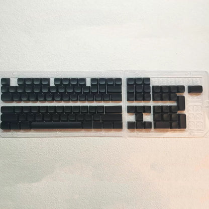 YMDK 108 Keys Black White Blank ABS Spray-painted OEM XDA Profile Keycaps for MX Mechanical Keyboards DIY Laser Engraving