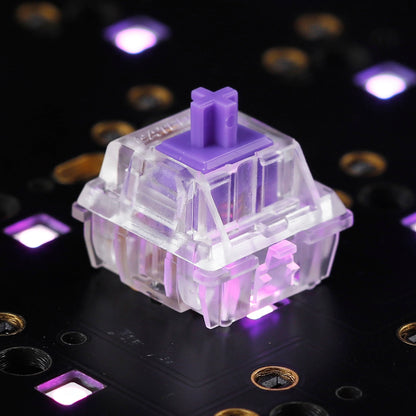 10-Pack Gateron Zealio V2 Purple Switch Tactile 62g 65g 67g 78g 5pin SMD RGB mx Stem Switch for Mechanical Keyboard