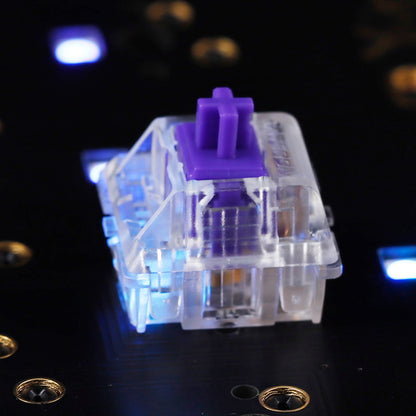 10-Pack Gateron Zealio V2 Purple Switch Tactile 62g 65g 67g 78g 5pin SMD RGB mx Stem Switch for Mechanical Keyboard