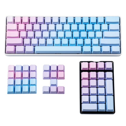 108 Sunset Gradient Keycaps(Laser-Etches Letter With Dye Sub Color/OEM Profile PBT 1.5mm Thickness)