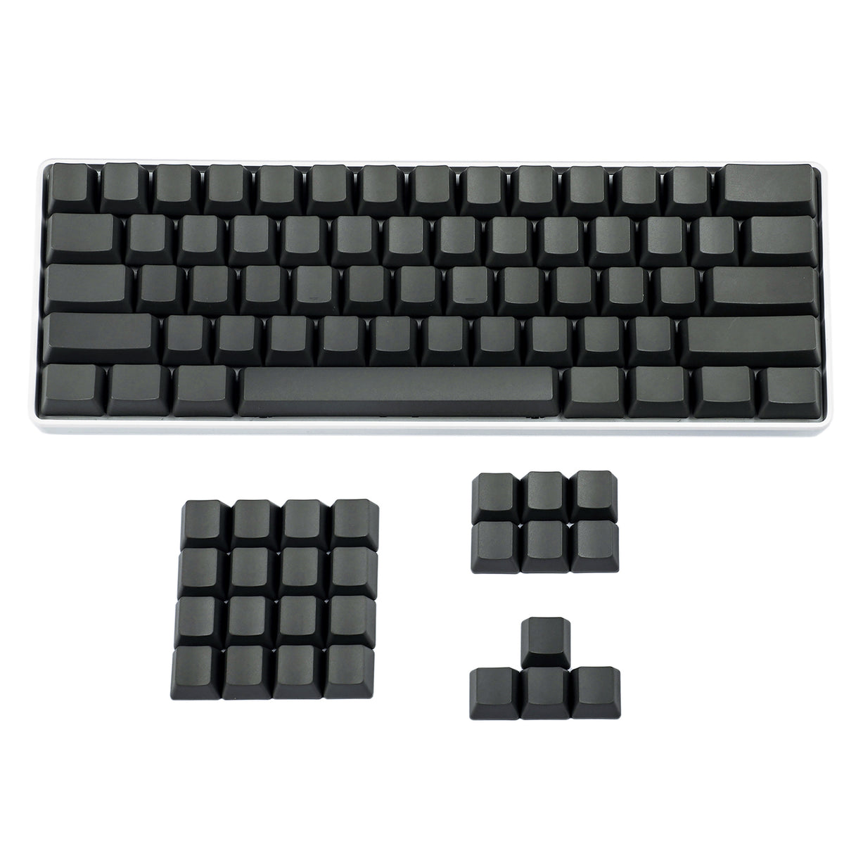 108 White/Black/Dark Gray Blank Keycaps(OEM Profile PBT 1.5mm Thickness)