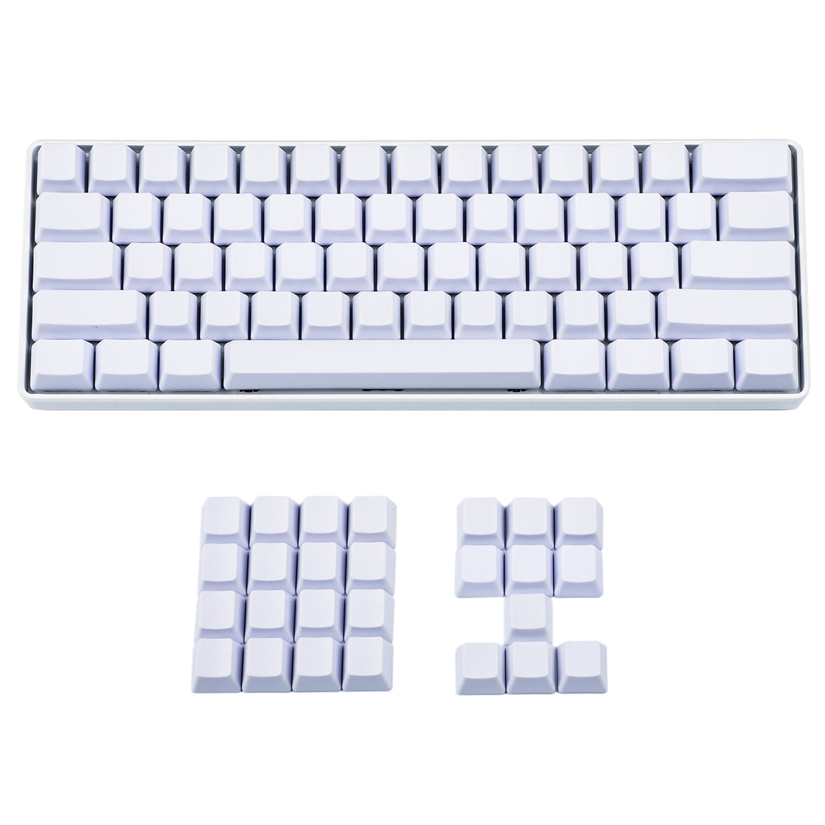 108 White/Black/Dark Gray Blank Keycaps(OEM Profile PBT 1.5mm Thickness)