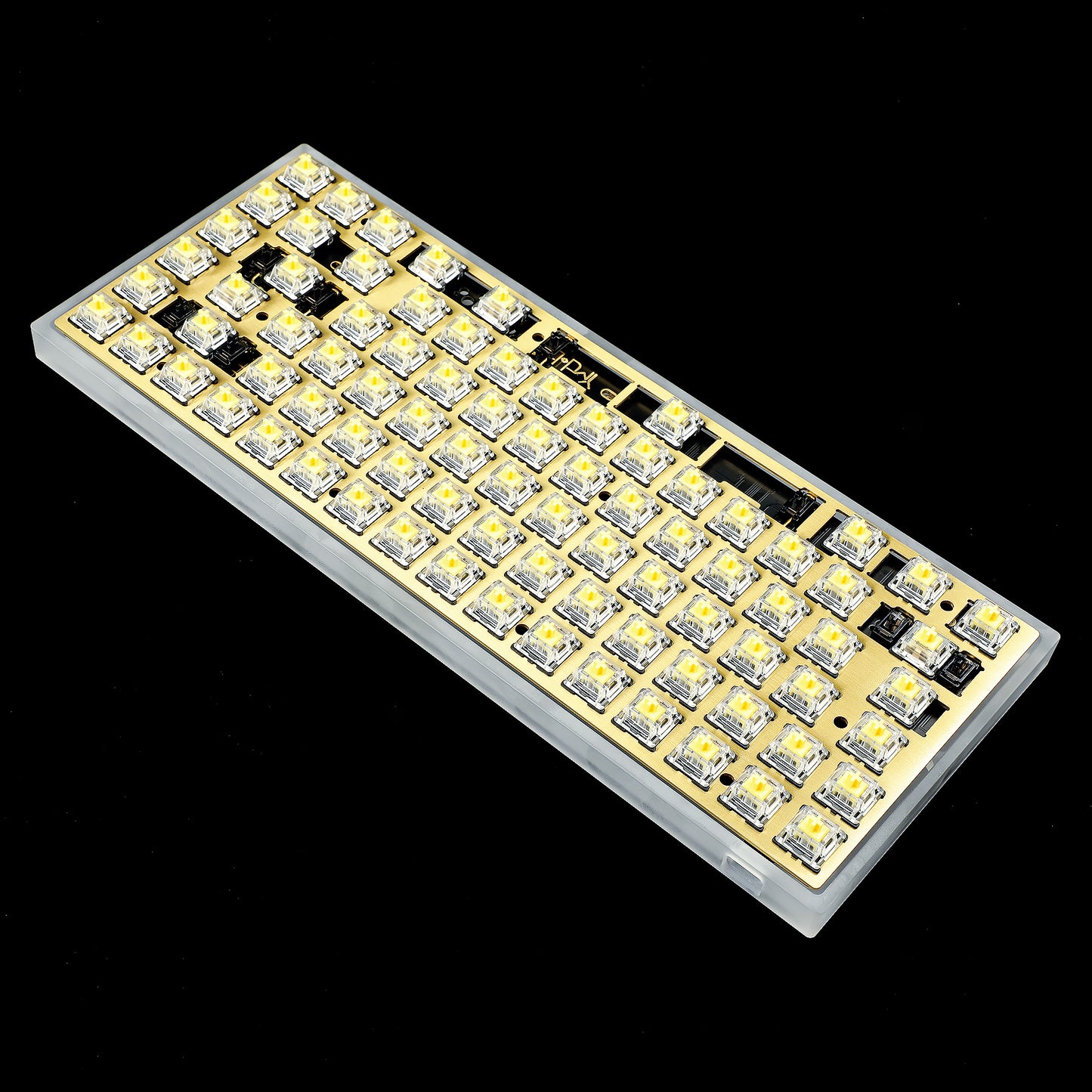 YMD-75% 84 Acrylic Kit(Standard QMK YMD-75% 84 V3 Hotswap Kit Or V2 Soldering Kit/ANSI And ISO Supported)