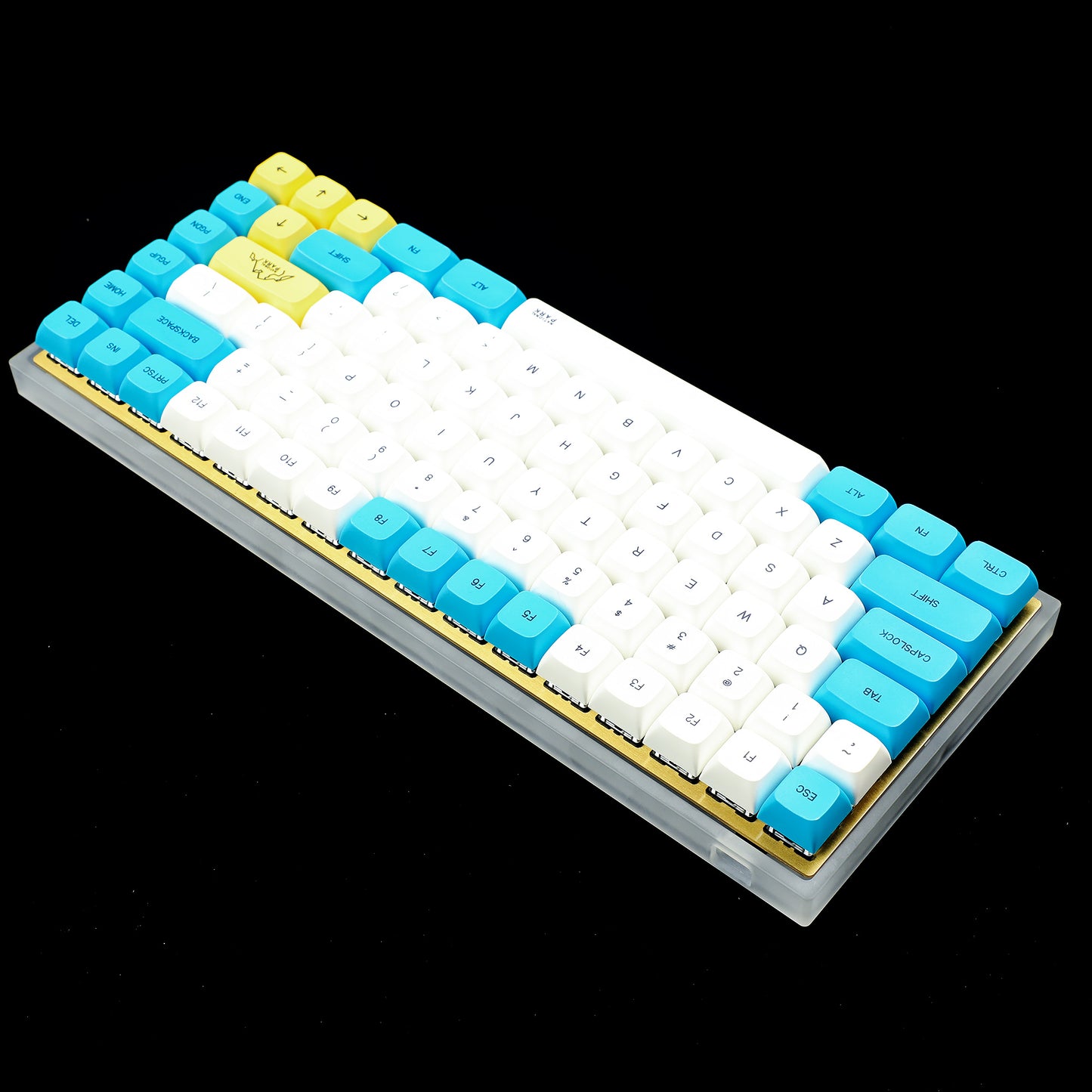 YMD-75% 84 Acrylic Kit(Standard QMK YMD-75% 84 V3 Hotswap Kit Or V2 Soldering Kit/ANSI And ISO Supported)