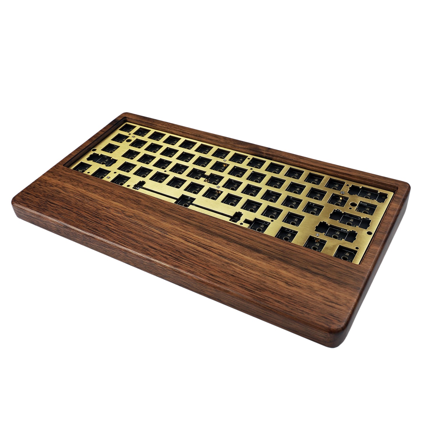 GK61 GK64 Wood Case And Wrist 2 In 1 Kit(RGB Hotswap PCB/Bluetooth Or Wired Programmable)